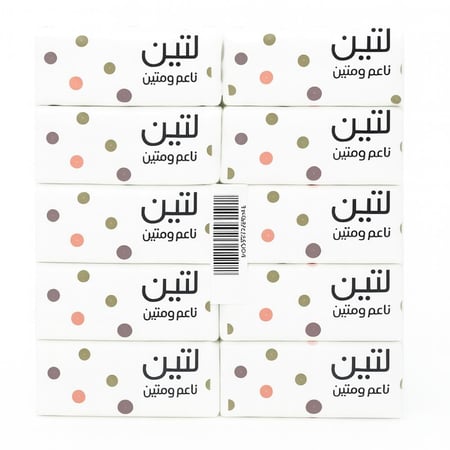 مناديل لتين 600 منديل مفرد × 10 علبة