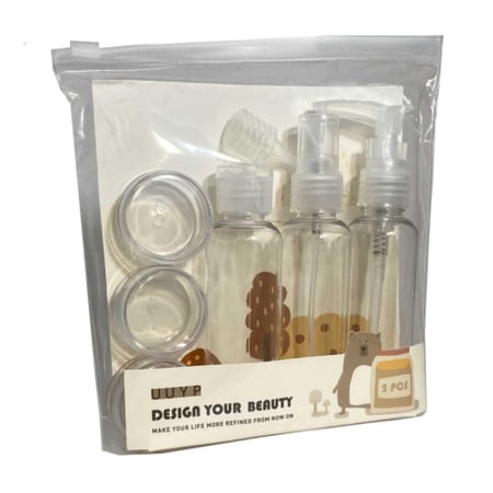 مجموعة علب شفافة فارغة للسفر من يو يو واي بي - GNR-2164