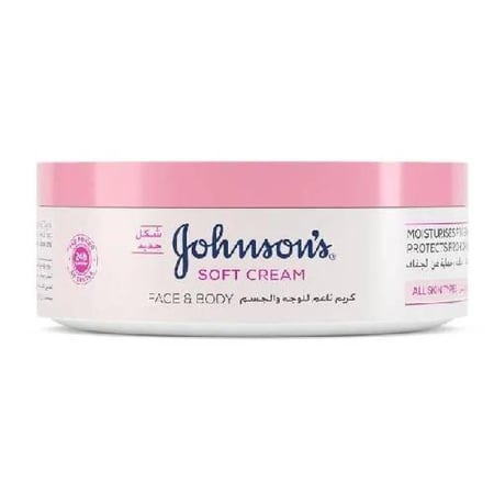 جونسون كريم ناعم للوجه والجسم - 200 مل