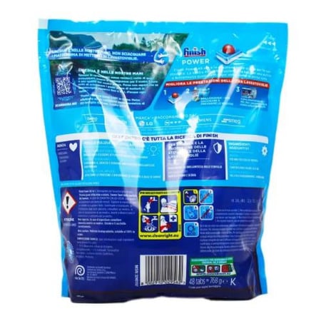 فينيش باور أقراص الكل في واحد العادية لغسالة الأطباق 48