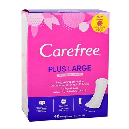 [كرتون] كير فري فوط نسائي 48 عطر منعش كبير / L