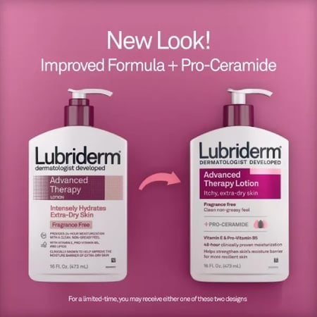 لوشن لوبريديرم المرطب للعلاج المتقدم للبشرة شديدة الجفاف مع فيتامين 473 مل
