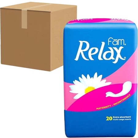 [كرتون] فام ريلاكس فوط نسائي بعد الولادة مقاس كبير جدا 20 حبة × 10 شدات