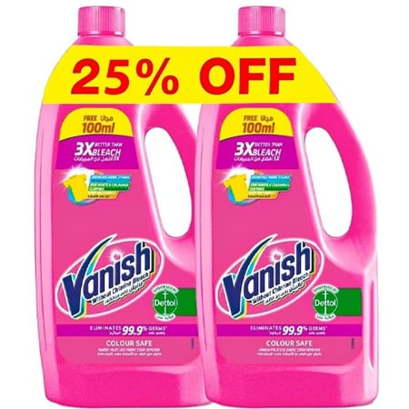 فانيش مزيل بقع للملابس الملونة 900 مل + 100 مل عرض × 2 حبة