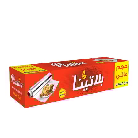 قصدير بلاتينا حجم عائلي 30 سم × 55 متر