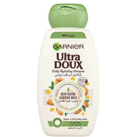 غارنيه ألترا دوكس شامبو مرطب مع حليب اللوز المغذي