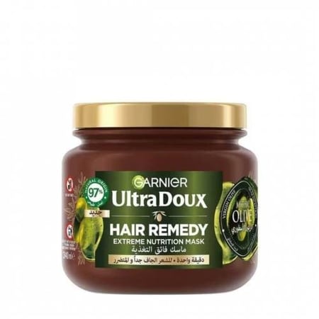 ماسك شعر مغذي للغاية بالزيتون الأسطوري 340 مل من غارنييه ألترا دو