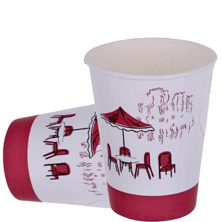 أكواب ورقية للشاي لامينا بدون يد 50 كوب - 9 اونز