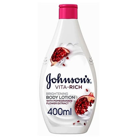 جونسون لوشن المغذي للجسم بخلاصة زهرة الرمان - 400 مل