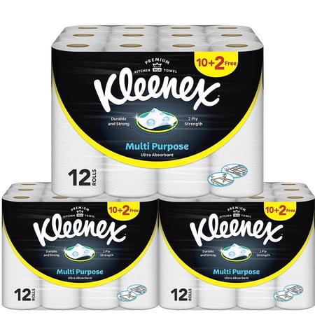 [شوال] كلينكس مناديل رول مطبخ 10 + 2 مجانا