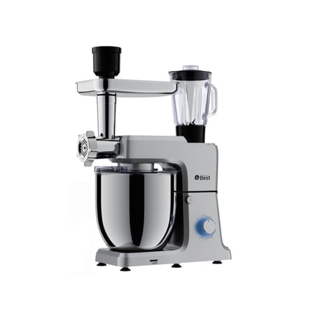 تكنو بيست عجانة برو متعددة الوظائف 12 ليتر - 1600 واط - 6 سرعات مختلفة - فضي - BKM-12L