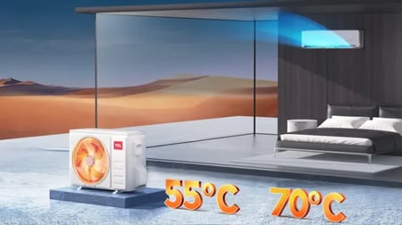 مكيف اسبليت تي سي ال فوكس ان اي فو Inverter 18500 حار بارد TAC-18HSU/VIG