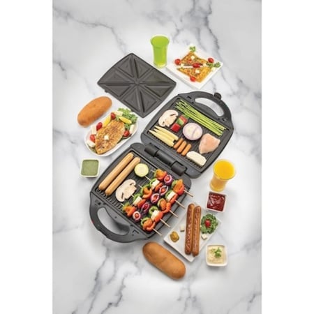 بلاك اند ديكر 2 في 1 سخان ساندوتش 400 واط - أسود - TS4120-B5