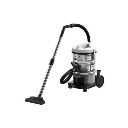 مكنسة كهربائية هيتاشي برميل 21 لتر - 2200 واط - رمادي - CV-960FPG