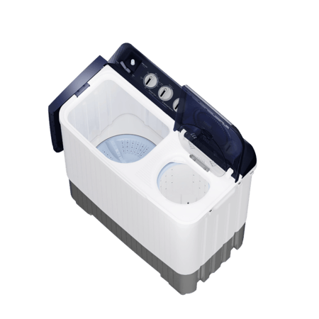 غسالة هام حوضين، 10 كيلو، ابيض - HMTT10000WH25