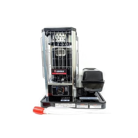 دفاية غاز كيرونا للاماكن الخارجية خزان زيت الكيروسين سعة 8.5 لتر، صنع في كوريا لون اسود موديل 707