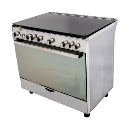 فرن غاز يونكس 5عيون 60*90 سم شبك خفيف استيل TGM6090