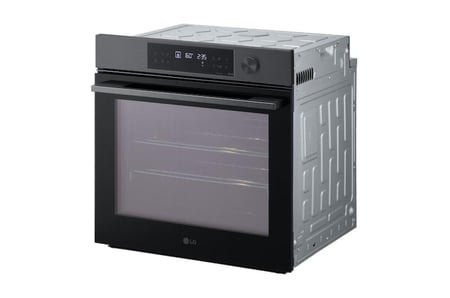 فرن ال جي كهرباء مدمج 76 لتر قلي بالهواء اسود WSED7613B