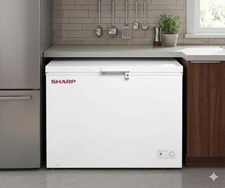 شارب فريزر أفقي 380 لتر - 13.42 قدم مكعب - أبيض - SCF-K520H-WH