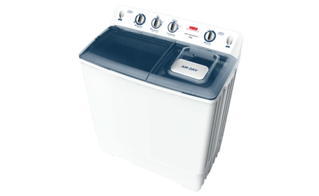 غسالة حوضين هام، 18 كيلو، أبيض - HMTT18000WM-25