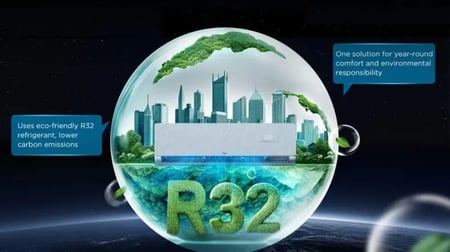 مكيف اسبليت تي سي ال فوكس ان اي فو Inverter 18500 حار بارد TAC-18HSU/VIG