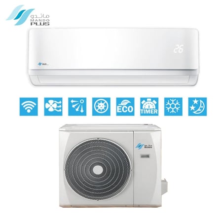 مكيف سبليت ماندو بلس  12100 وحدة -  بارد فقط - واي فاي لون أبيض موديل MP-NF23-12C | تكنو بيست (12001018)