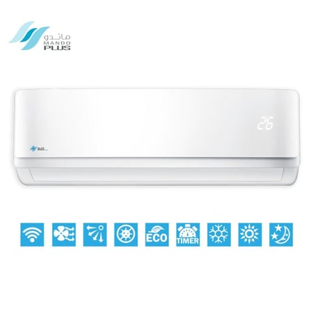 مكيف سبليت ماندو بلس  واي فاي - 22000 وحدة - حار بارد لون أبيض موديل MP-NF23M-24SH | تكنو بيست (12001023)