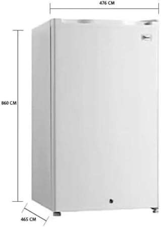 ثلاجة دانسات باب واحد 2.9 قدم مكعب - 83 لتر لون أبيض موديل DNFS140R22 | تكنو بيست (09904014 )