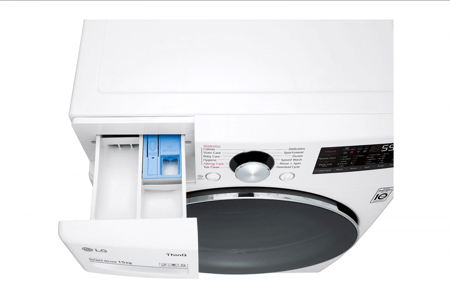 إل جي غسالة أوتوماتيك تحميل أمامي 15 كيلو - أبيض - WF1510WHT