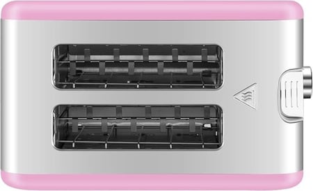 محمصة خبز  كولين مزدوجة ستانلس ستيل - 930 واط لون زهري موديل 800104014 | تكنو بيست (26233019)