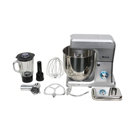 تكنو بيست عجانة برو متعددة الوظائف 12 ليتر - 1600 واط - 6 سرعات مختلفة - فضي - BKM-12L