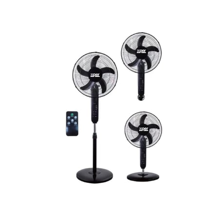 مروحة عمودية 3*1 اكسبير 70 واط 16 بوصة - 3 سرعات مع ريموت لون أسود موديل XPVF-800W | تكنو بيست (20617003)