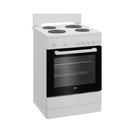 فرن بيكو كهرباء 4 عيون , تركي , 60×60 باب زجاجي – أبيض- FBS 66000 GW