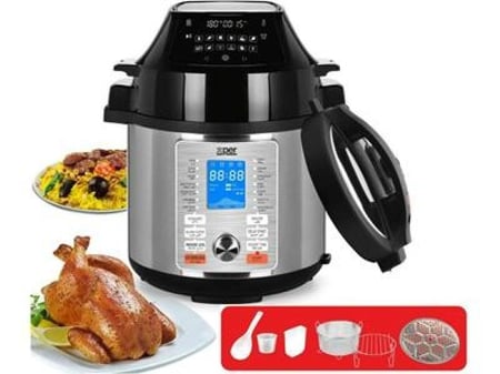 قدر ضغط وقلاية اكسبير 6 لتر - 1500 واط - 17 وظيفة لون فضي موديل XPAPC1506G | تكنو بيست (20630036)