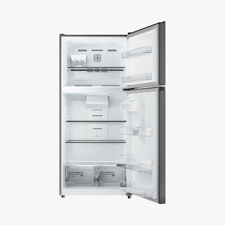 ميديا ثلاجة بابين 519 لتر - 18.3 قدم مكعب - انفرتر - فضي - MDRT687FGU46DI