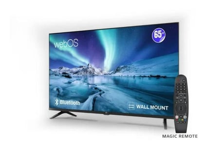 ام تي سي شاشة سمارت 65 بوصة - Webos - 4K UHD - ماجيك ريموت - M4KD65SWOSBB25-UHD