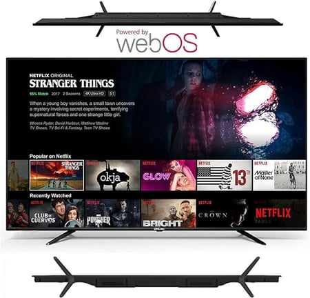جي في سي برو شاشة ذكية 70 بوصة ذكية 4k بنظام تشغيل WebOs تقنية LED مع ريسيفر داخلي - موديل GVC-70WS7200