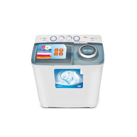 غسالة هام حوضين 8 كيلو أبيض HWM8000-25N