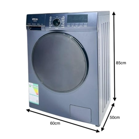 جي في سي غسالة اتوماتيك 7 كيلو تحميل أمامي - إنفرتر - فضي - GVCFD-7086