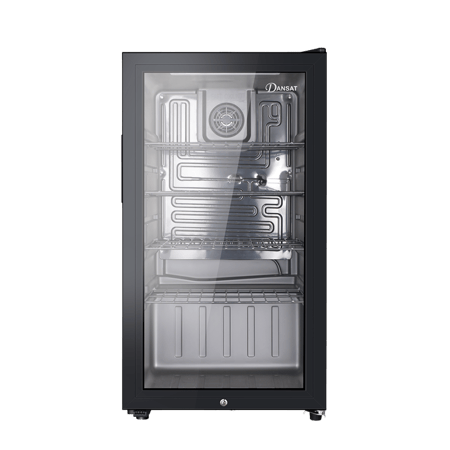 ثلاجة باب واحد زجاج دانسات 3.2 قدم 90 لتر لون اسود موديل DAN210SC | تكنو بيست (09904040)