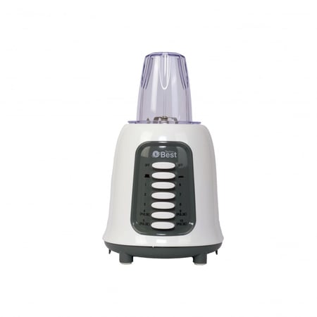 خلاط تكنو بيست مع مطحنة 1.5 لتر - 400 واط لون أبيض موديل BSB-001P | تكنو بيست (28115005)