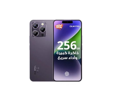 اوكيتل جوال P1 ثنائي الشريحة بذاكرة رام 4+12 جيجابايت وذاكرة داخلية 256 جيجابايت يدعم 4G LTE متعدد الالوان