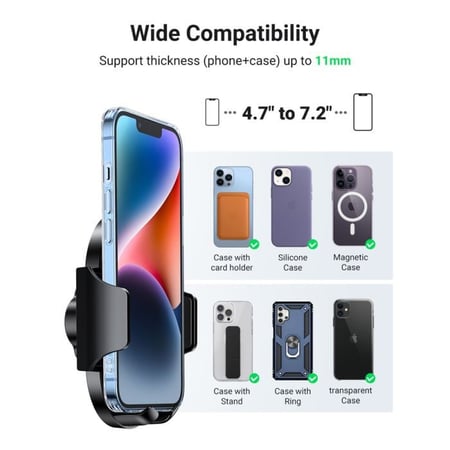 حامل جوال يوجرين مغناطيسي أسود