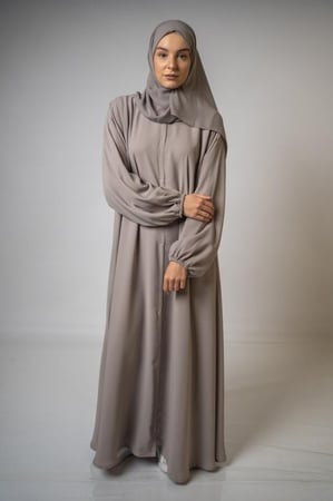 عباية الحج كلوش رمادي