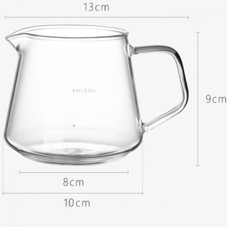 سيرفر ابريق تقديم زجاجي سعة 400 مل