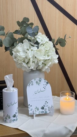 بكج أوراق الشجر ورد صناعي