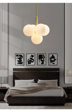 ثريا كلاسيكي مودرن 5 لمبه كوره