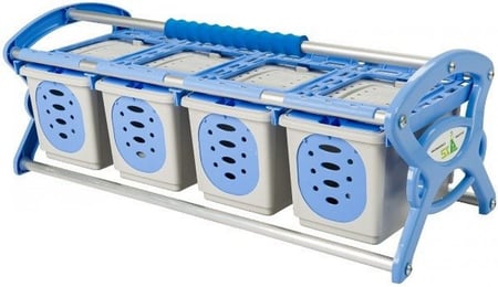 قفص نقل الطيور من أربع خانات STAsoluzioni