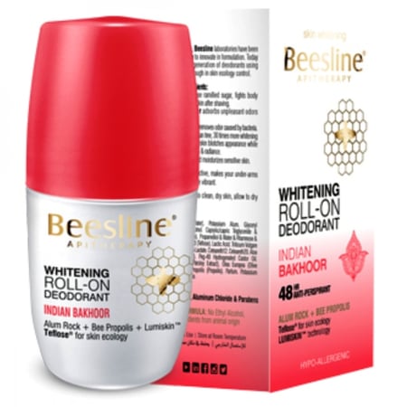 مزيل الرائحة رول اون لتفتيح البشرة من بيزلين بخور هندي 50 مل