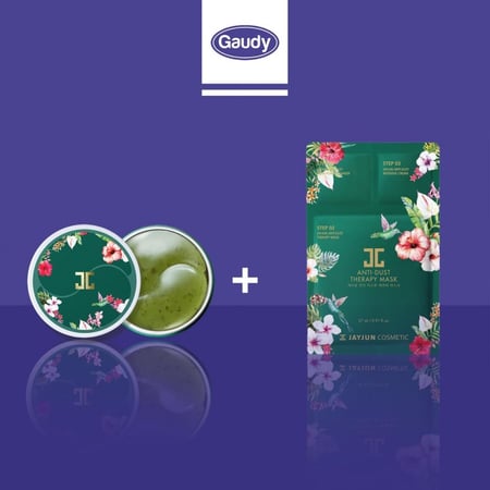 جايجون - قناع ماسك جل للعيون بخلاصة الشاي الاخضر + قناع ماسك جايجون الشاي الاخضر